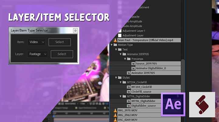 How to Create a Layer or Item Type Selector With ExptenScript