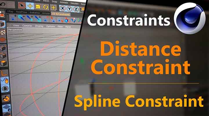 Working With the Distance and Spline Constraints in C4D