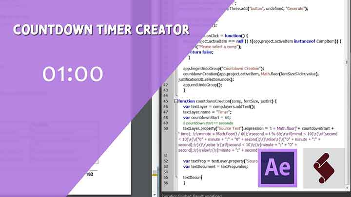 How to Make a Countdown Script for After Effects