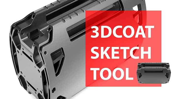 How to Use the Sketch Tool for Hard Surface Work in 3DC