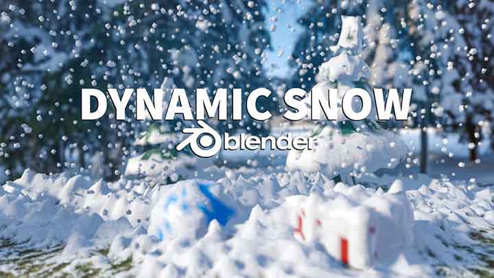 How to Create Animated Real-time Dynamic Snow Effects in Blender