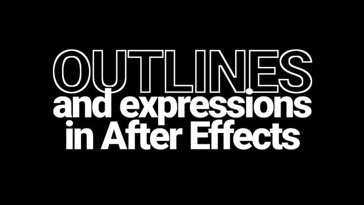 How to Create Outline Type in Ae Procedurally Using Expressions