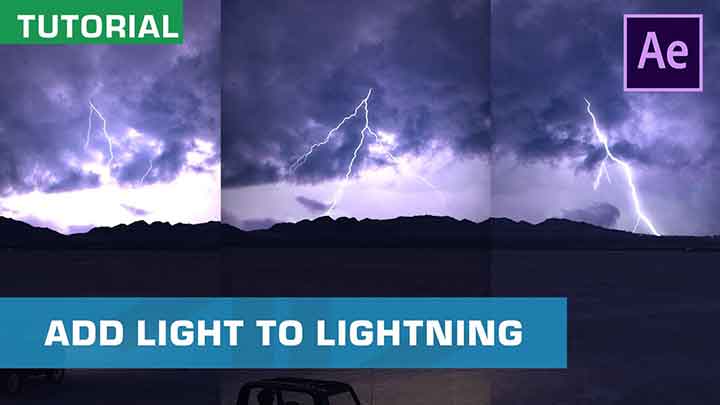 How to Illuminate the Sky From Lightning in After Effects - Lesterbanks