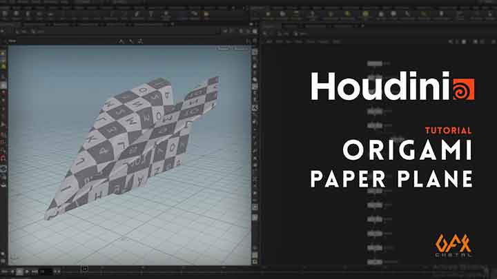 Folding a Paper Airplane With Bends in Houdini