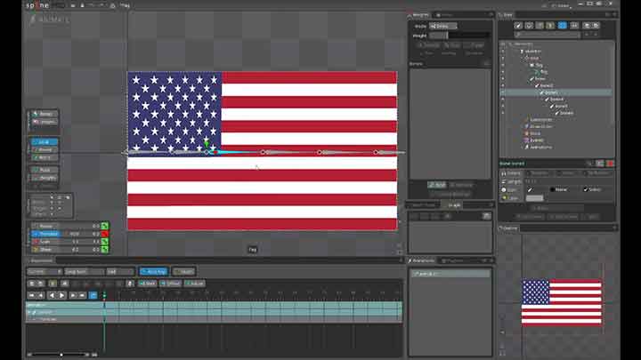 How to Create a 3D Flag Wave In 2D With Spine