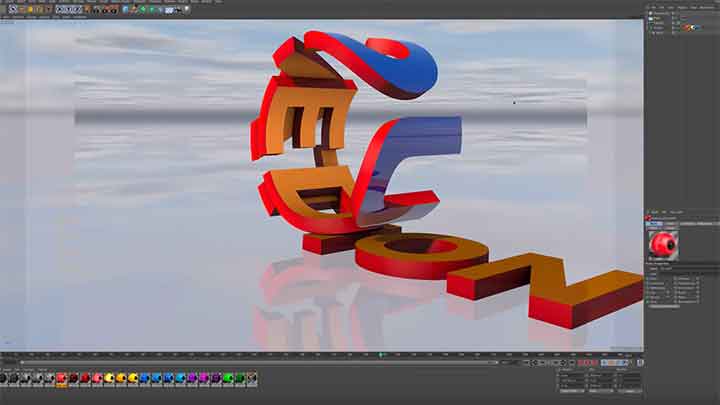 Rolling Up Type in Cinema 4D
