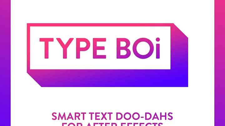 Type Boi Offers Animated Smart Type for After Effects