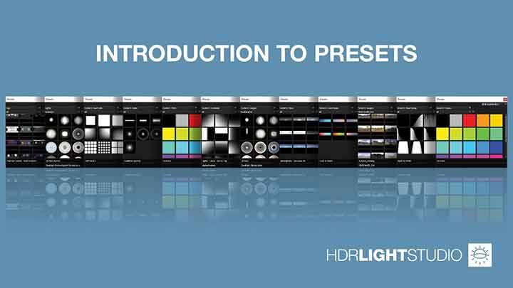 Working With HDR Light Studio Presets Manager