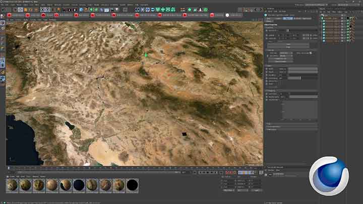 Getting Large and Accurate Maps With DEM Earth in C4D