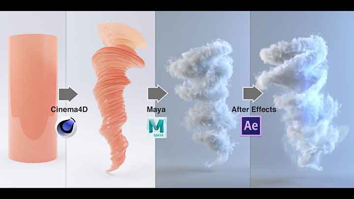 How to Create a Tornado With C4D, Maya, and Ae