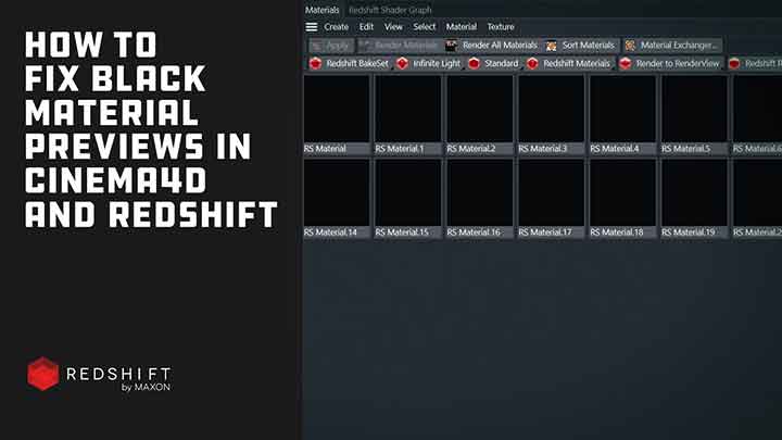 An Easy Fix for Those Black Material Previews in Redshift
