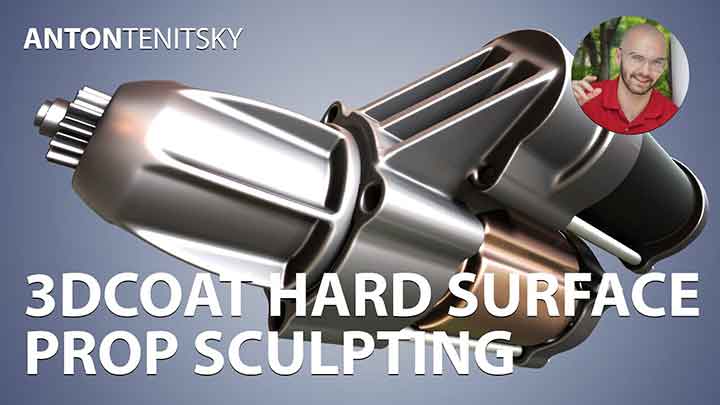 Hard Surface Sculpting a Prop in 3D Coat