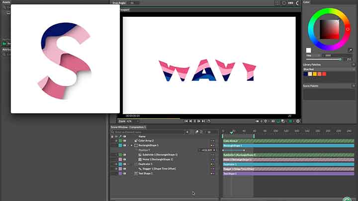 How to Make Wavey Type Masks in Cavalry