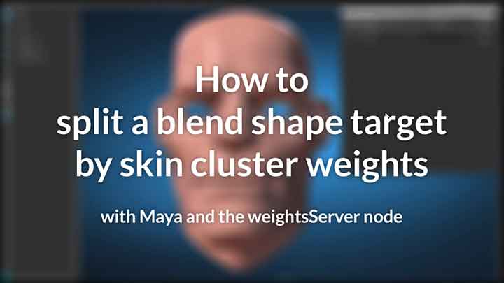 How to Split Blend Shape Targets by Skin Cluster Weights