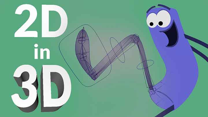 Flat Characters in Maya How to Rig a Leg