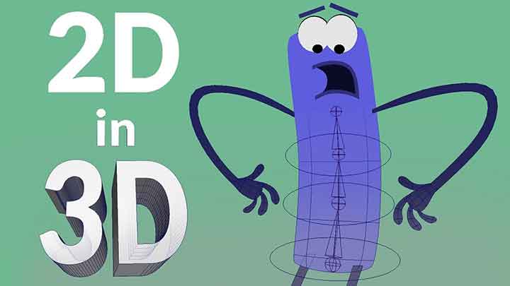 Flat Characters in Maya, How to Rig the Body