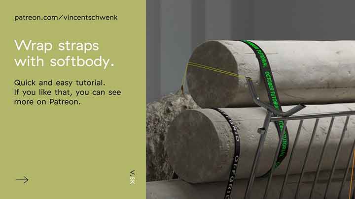 How to Wrap Straps With Soft Bodies in C4D
