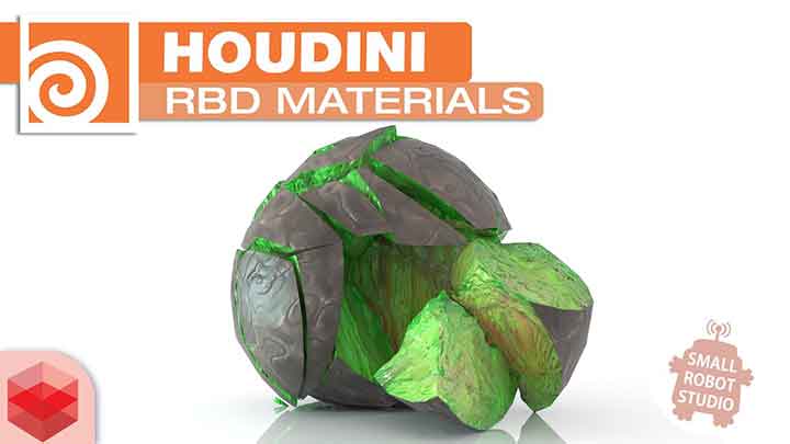 How to Assign Materials to the Inside of a Houdini Fracture