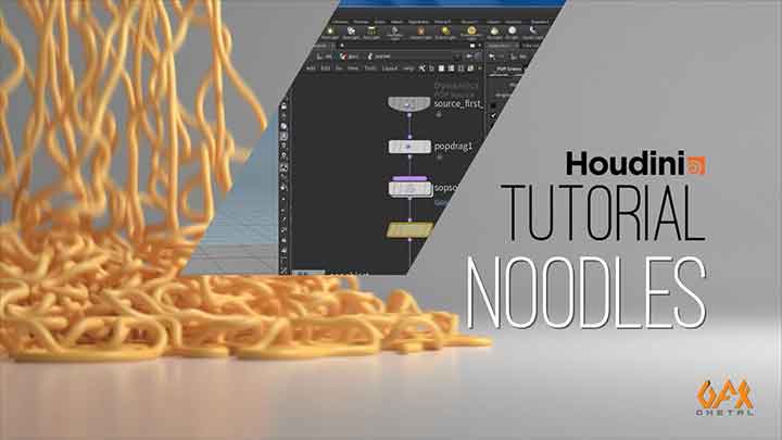 How to Simulate Noodles With Particles in Houdini