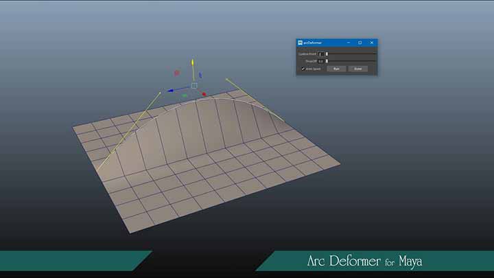 Check out This Free ArcDeformer for Maya