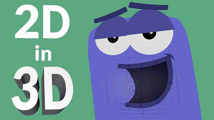 Flat Characters in Maya, How to Rig Mouths