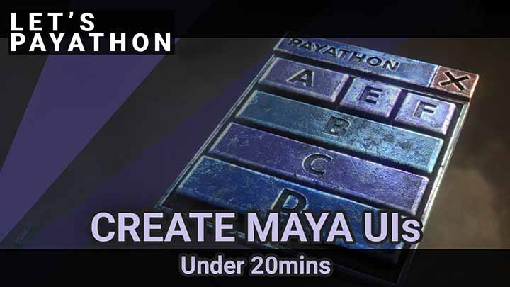 How to Create Maya Interfaces Using the cmds Module