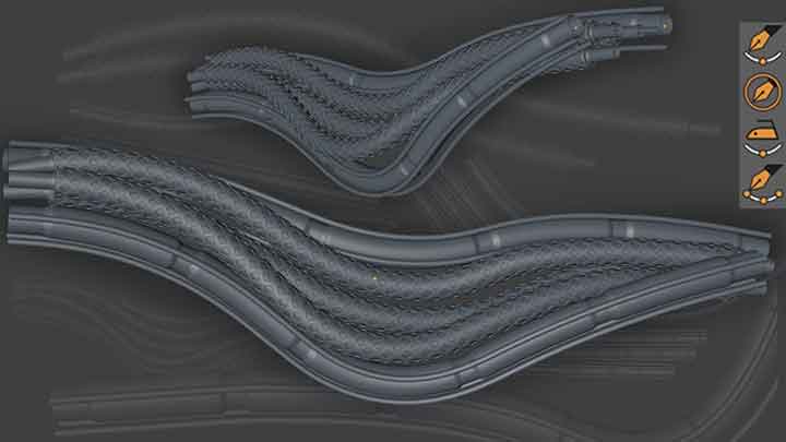 An Easy Way to Create Braided and Hard-Surface Cables in C4D