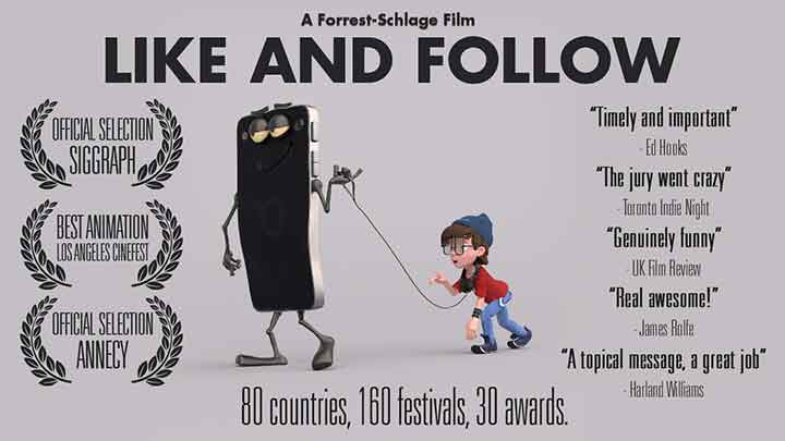 like and follow