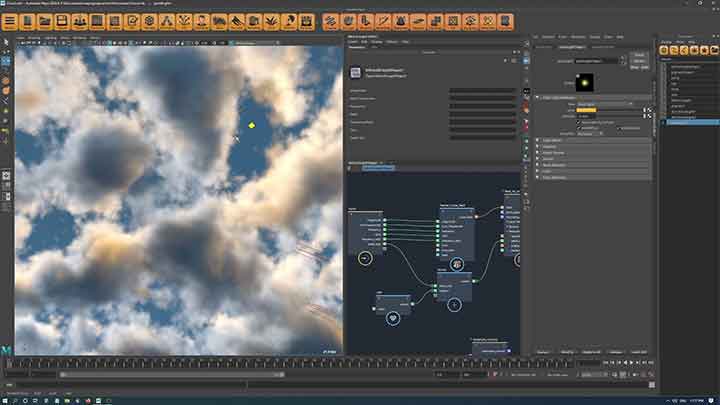 Quickly Create a Sky of Clouds With Maya Bifrost