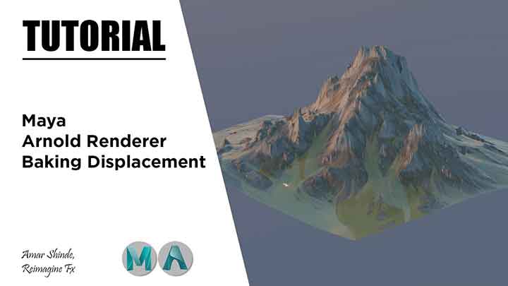 How to Bake Displacement To Geometry With Arnold in Maya