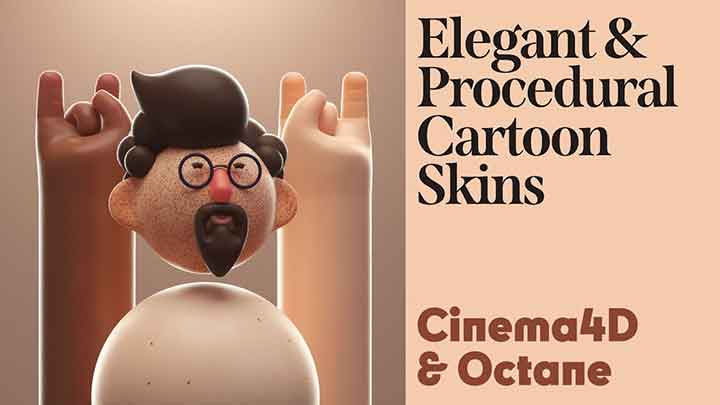 How to Create Procedural Cartoon Skin Shader With Octane in C4D
