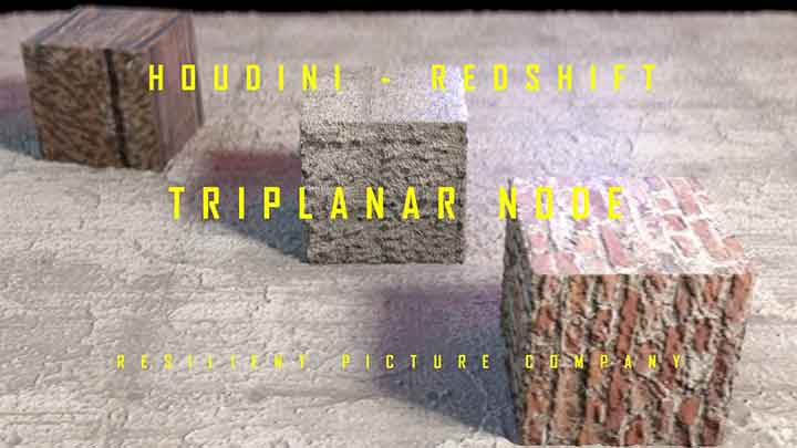 Working With the Triplaner Node With Redshift in Houdini