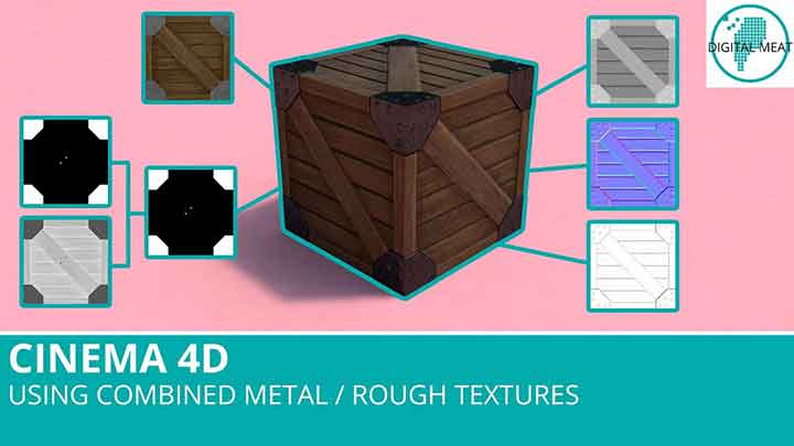 How to Combine Metal and Rough Textures With C4D