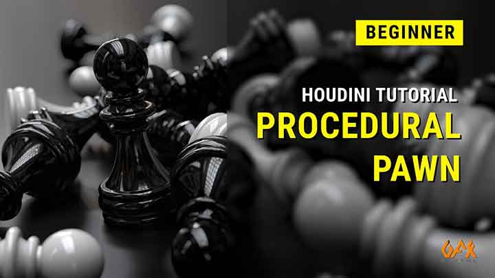 How to Procedurally Model a Chess Pawn in Houdini