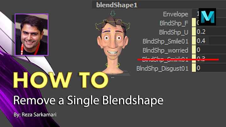 How to simplify blend shape creation in Maya