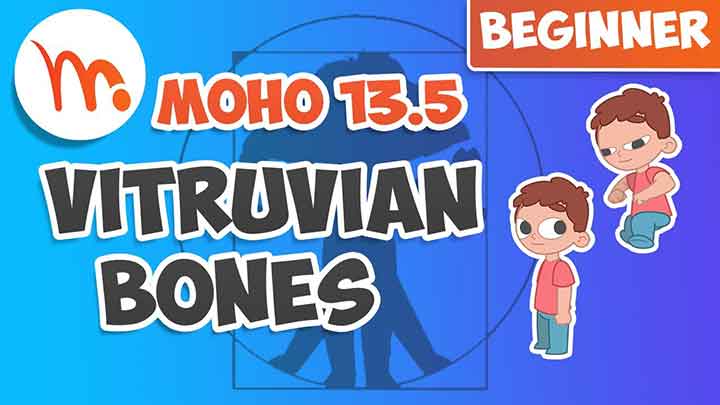 How to use Vitruvian Bones in Moho 13.5