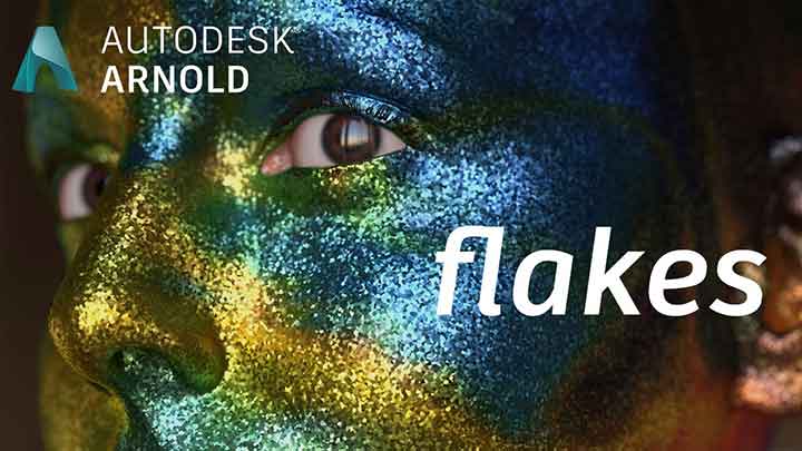 Making Glitter Makeup Using the Flakes Shader in Arnold