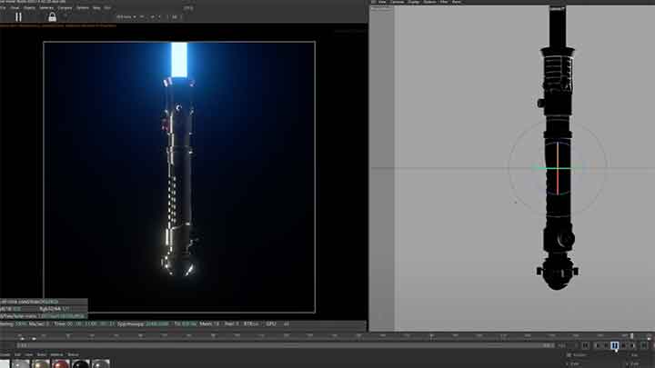 Creating Lightsaber Effects With C4D and Octane