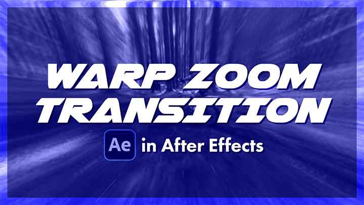 How to Make a Warp Zoom Transition on a Single Layer in Ae