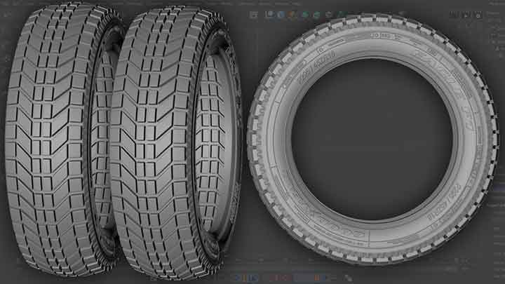 How to Model a Detailed Car Tire in Cinema 4D