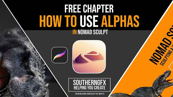 How to Use Alphas in Nomad Sculpt