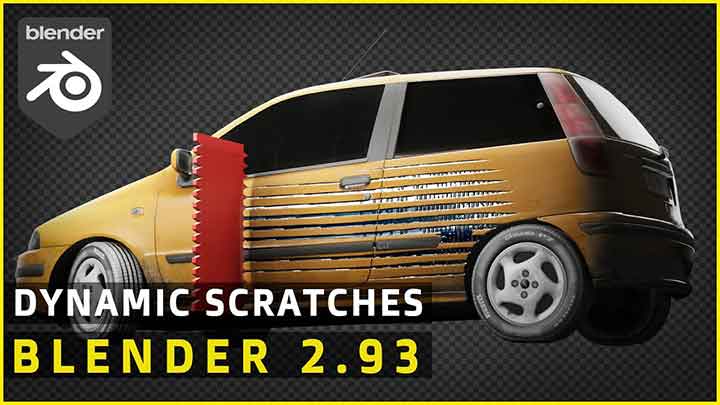 Dynamically Scratch Paint Off a Car in Blender