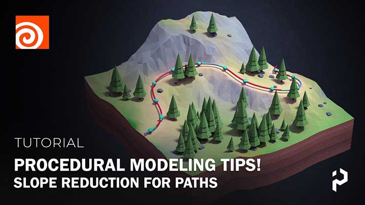 How to Create Slope Reduction for Paths Procedurally in Houdini