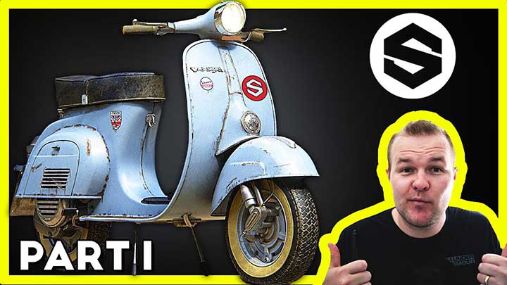 How to Create Textures for a Scooter in Substance Painter