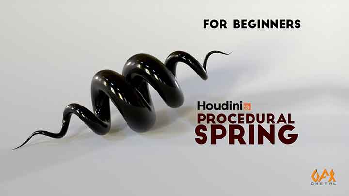 How to Create a Helix or a Spring in Houdini