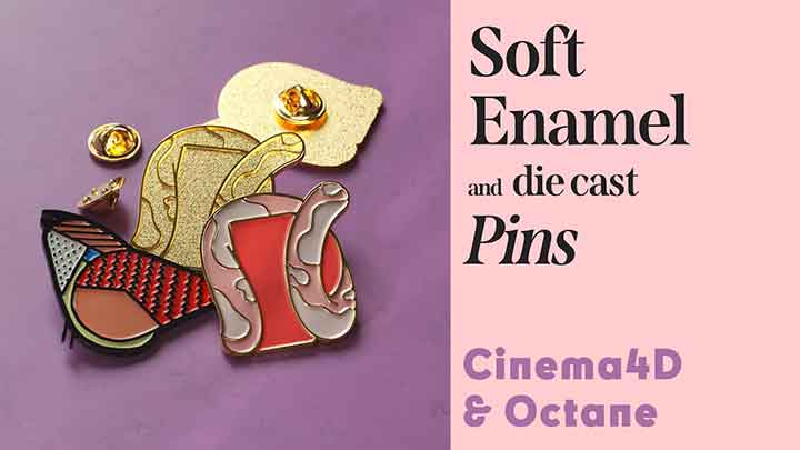 How to Make Realistic Enamel Pins With C4D and Octane