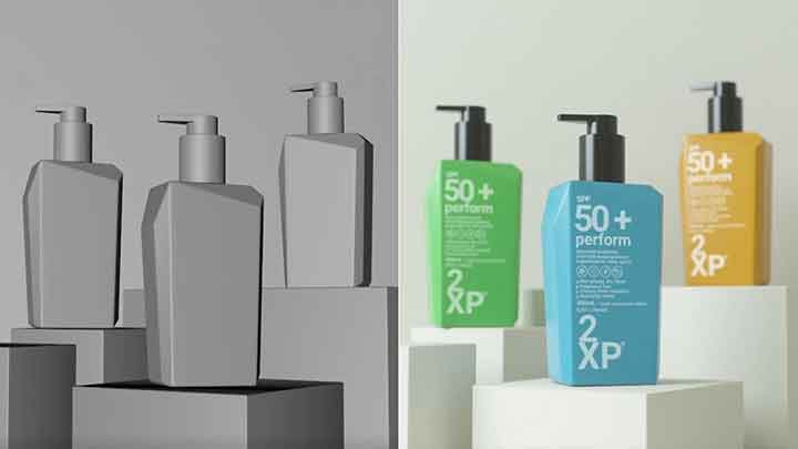 How to Model and Render a Cosmetic Scene in C4D