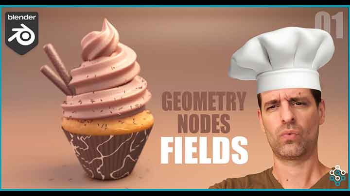 Creating a Cupcake With Geometry Nodes and Fields