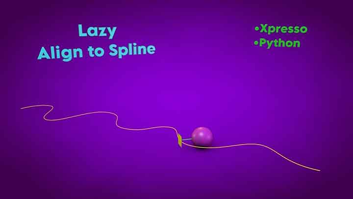 How to Build an Align to Spline Setup With an Offset in C4D