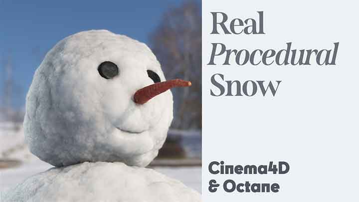 How to Make Procedural Snow With Octane and C4D